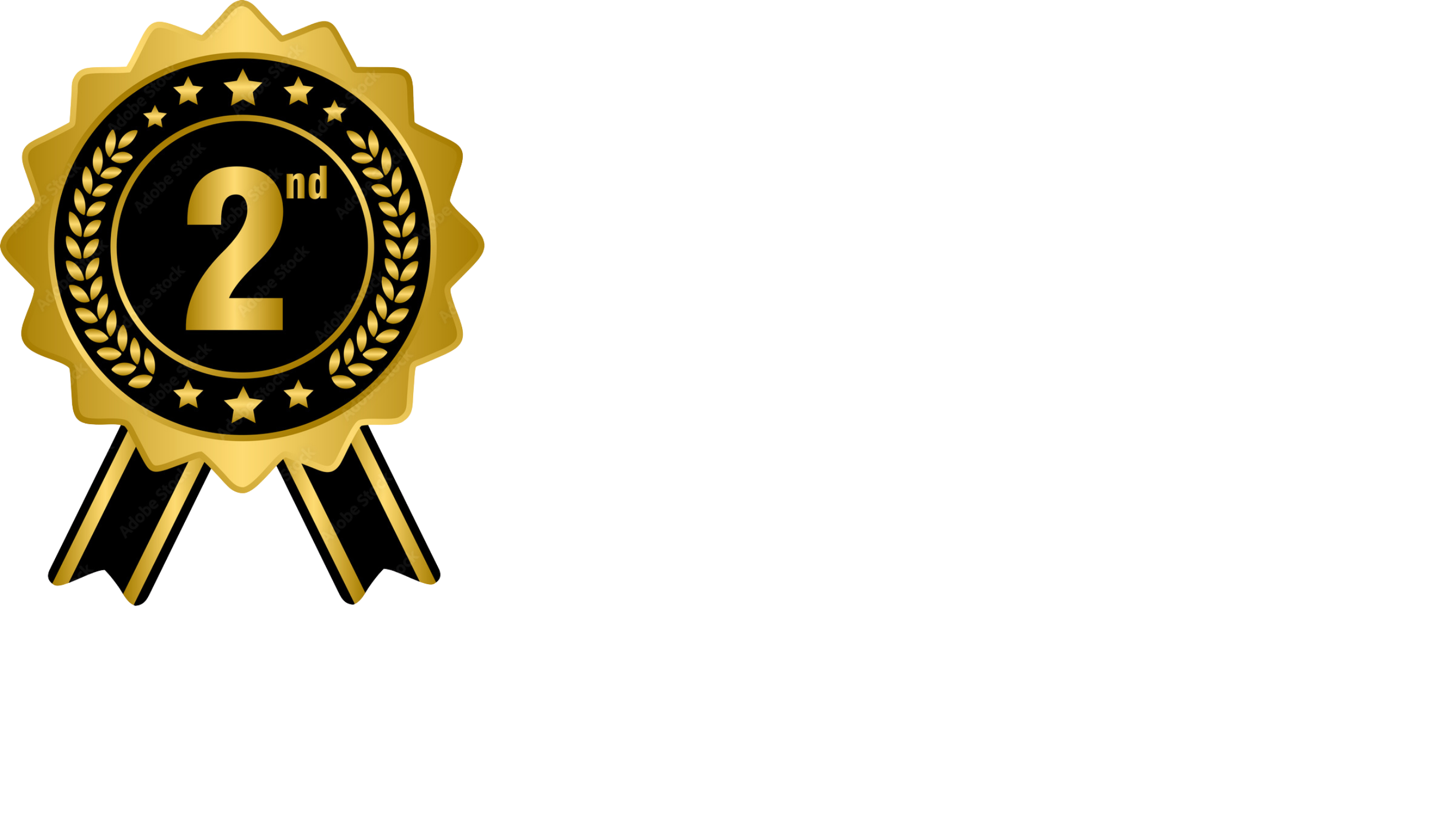 2nd place award badge